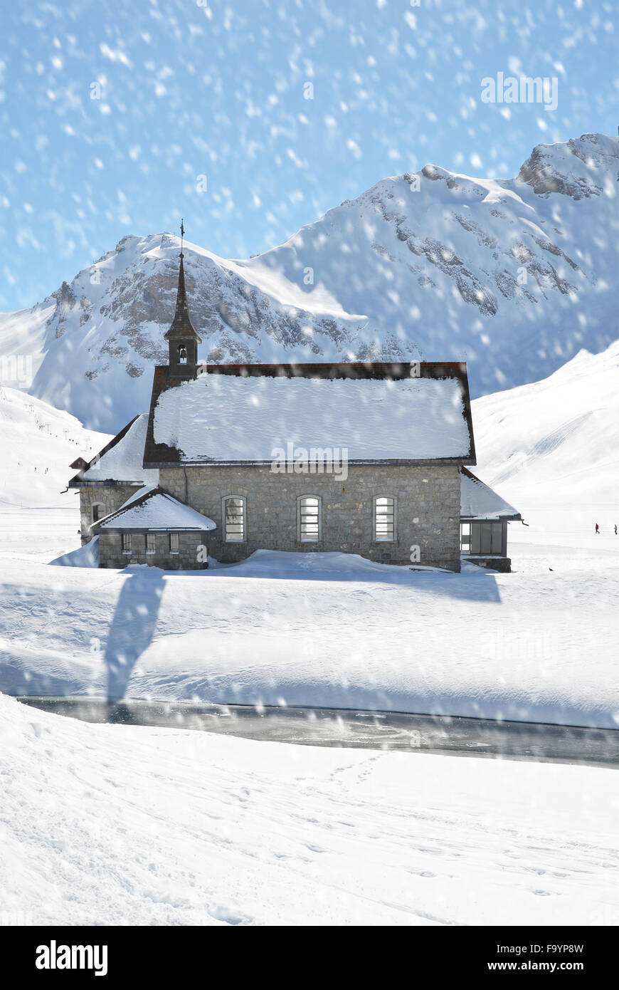 Winter in the Swiss Alps Stock Photo - Alamy