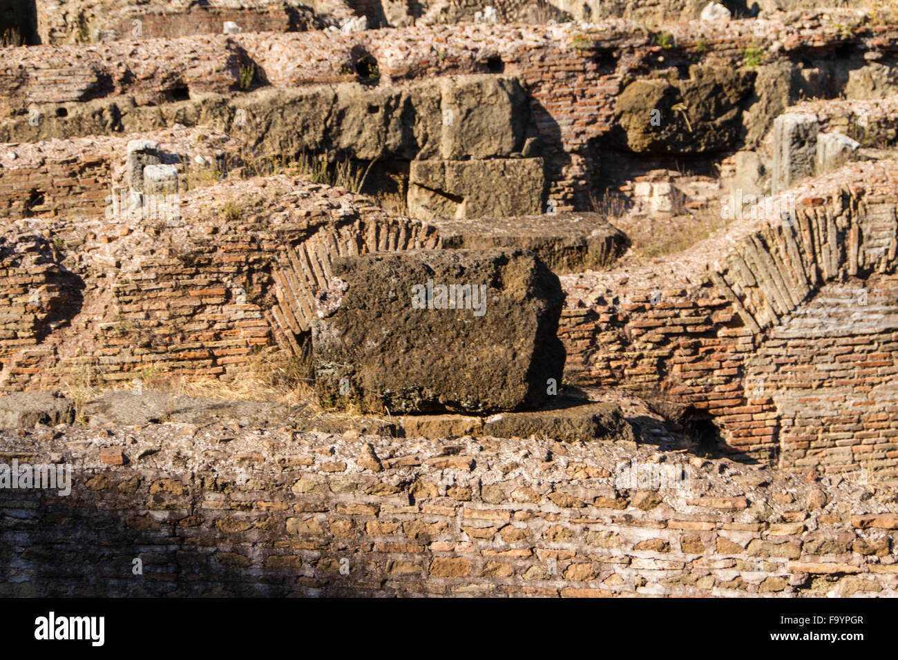 Colosseum Rome Rocks Colosseum in Rome, Italy Stock Photo - Alamy