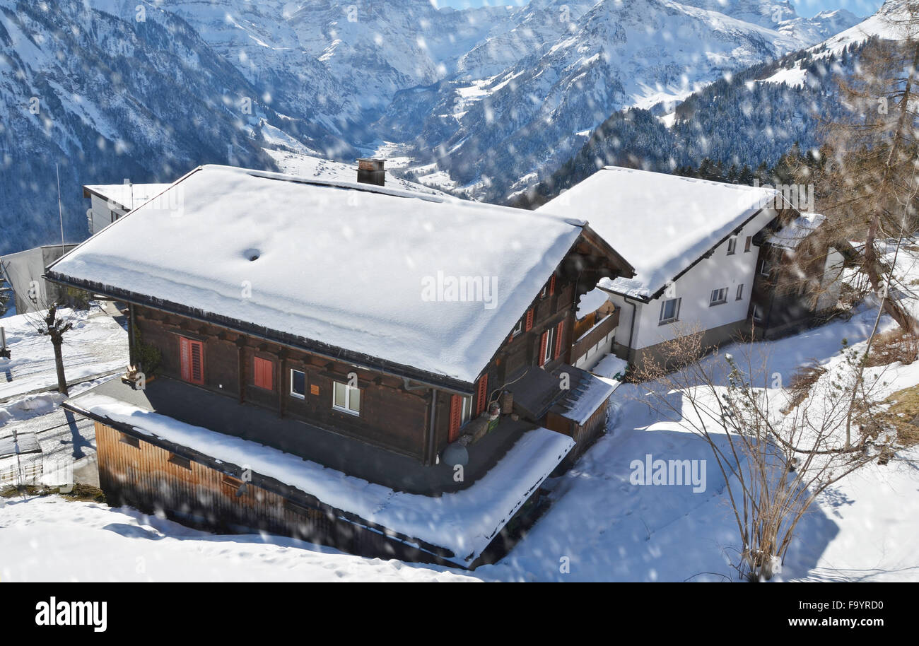 Winter in the Swiss Alps Stock Photo - Alamy