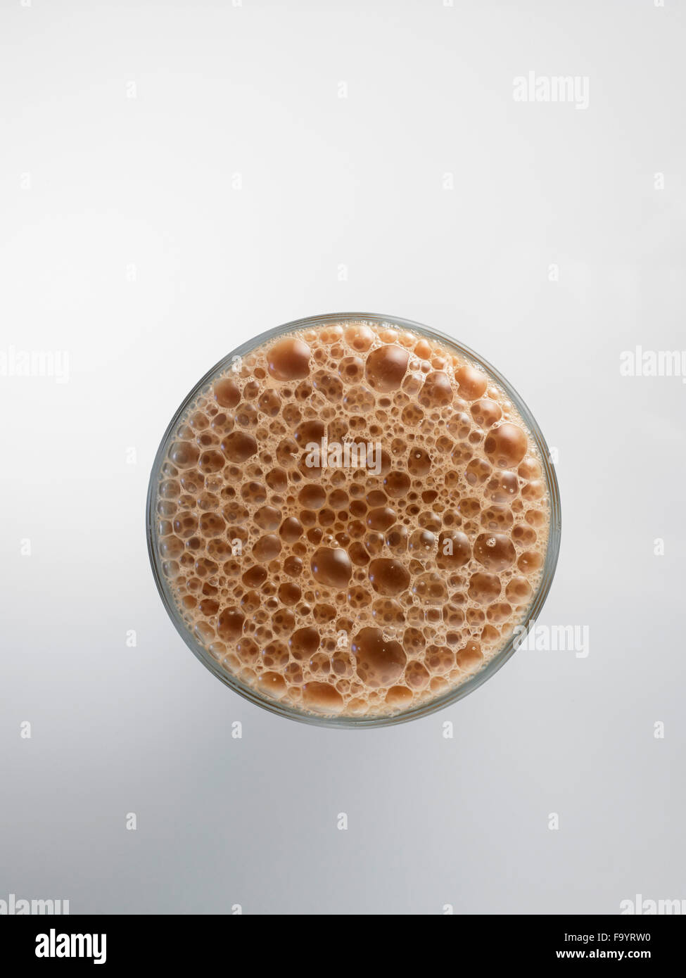 Top View Tea With Milk Or Teh Tarik In Malaysia Stock Photo Alamy