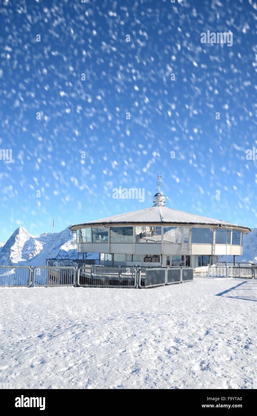 Winter in the Swiss Alps Stock Photo - Alamy