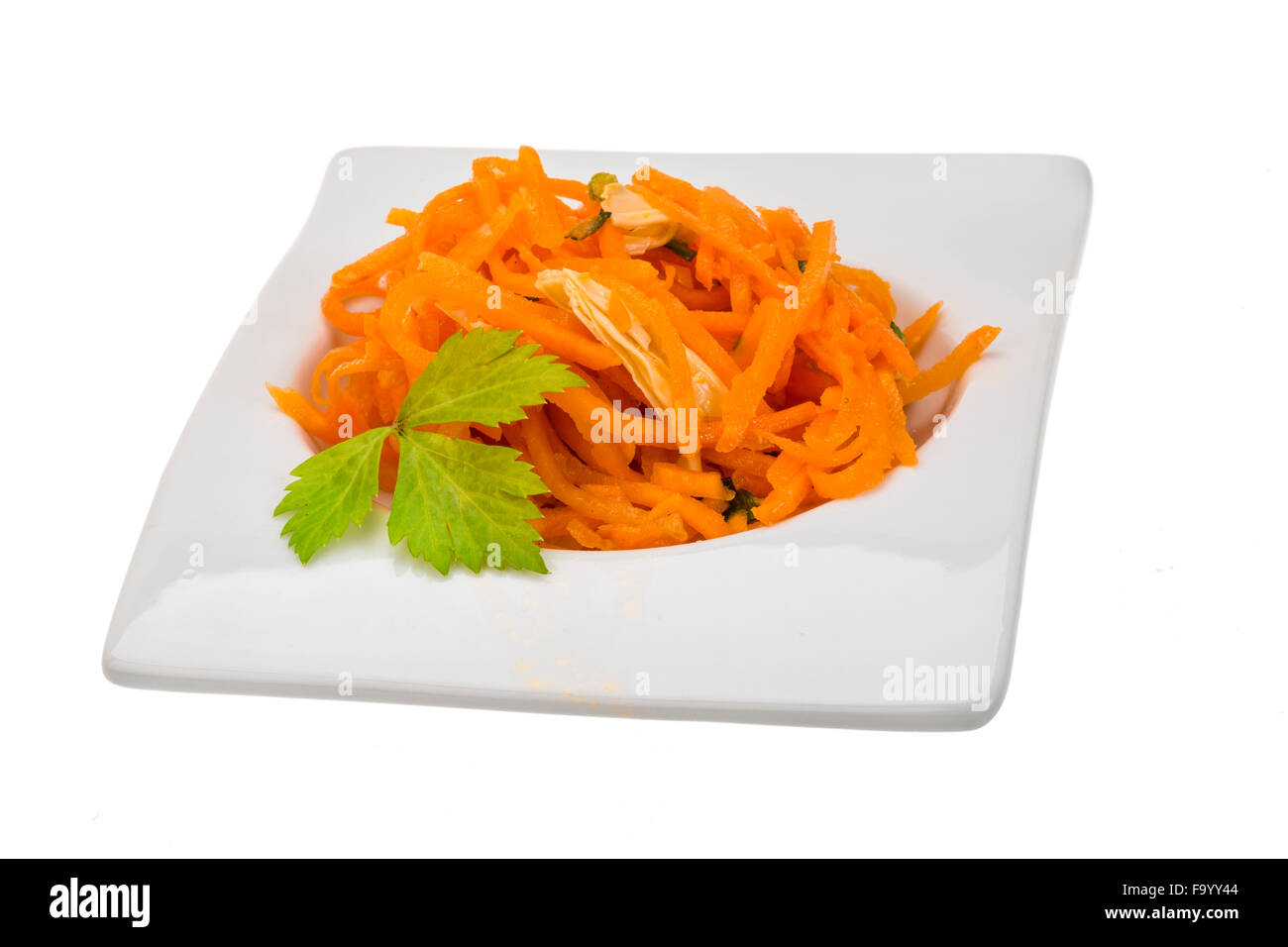 Korean carrot with parsley Stock Photo Alamy