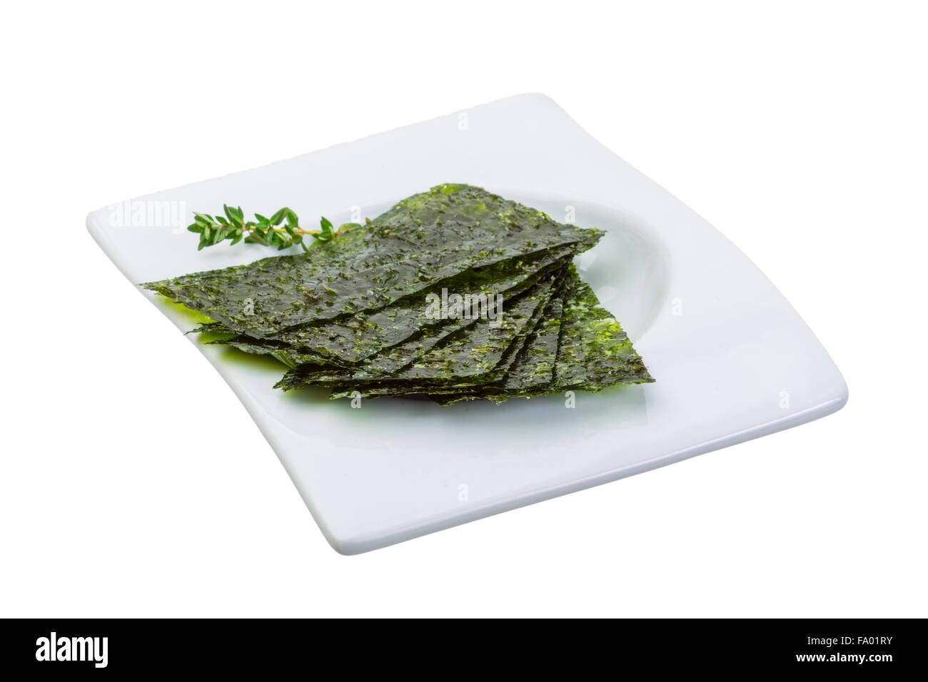 Nori sheets isolated Stock Photo Alamy