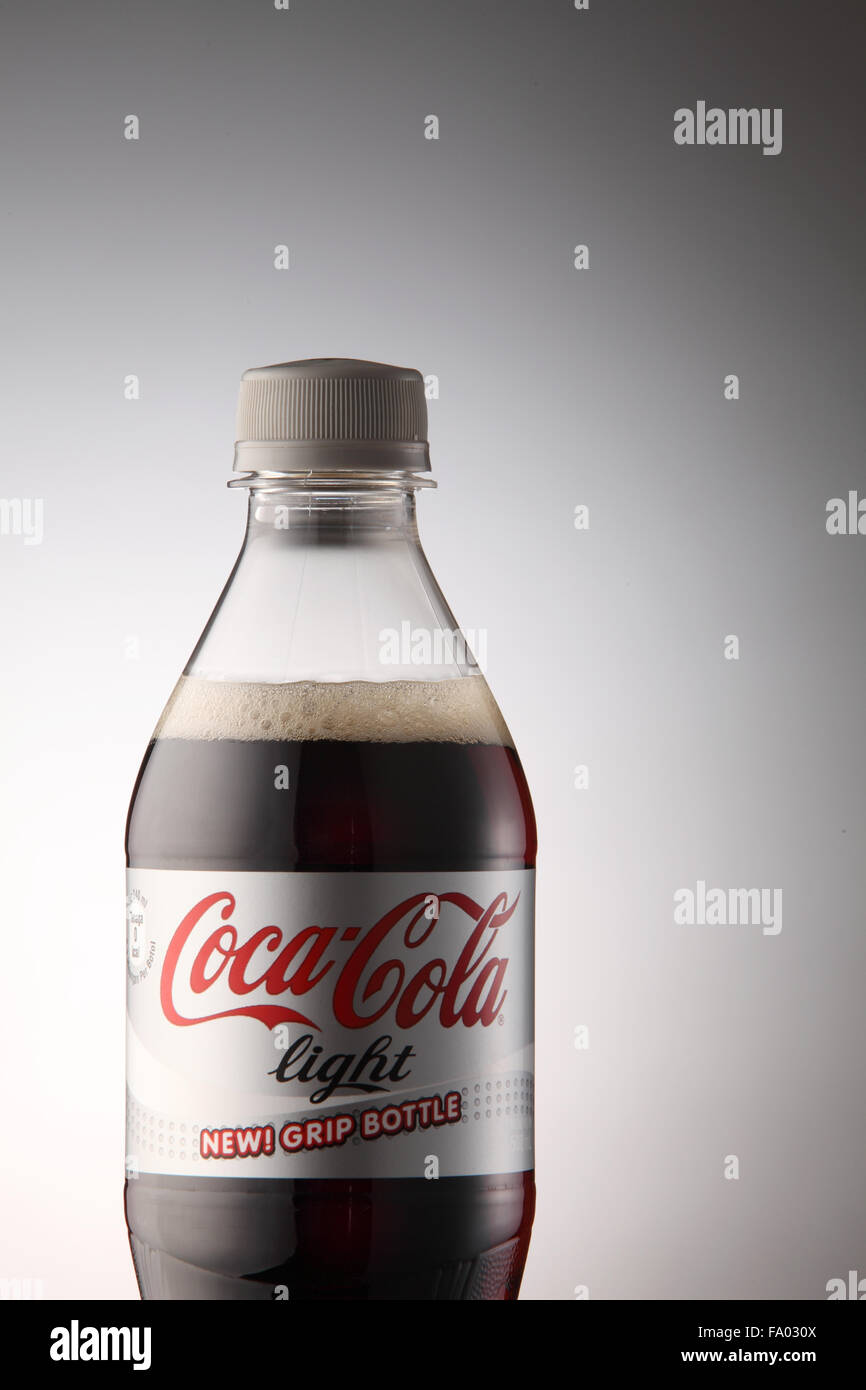 KUALA LUMPUR, MALAYSIA june 6TH, 2015. A bottle of Coca Cola soft