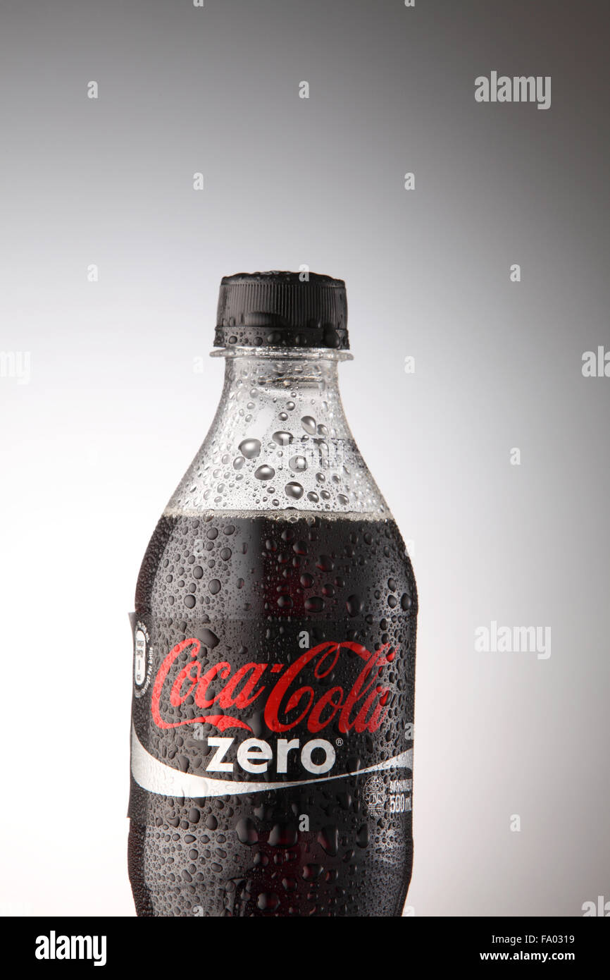 KUALA LUMPUR, MALAYSIA june 6TH, 2015. A bottle of Coca Cola soft