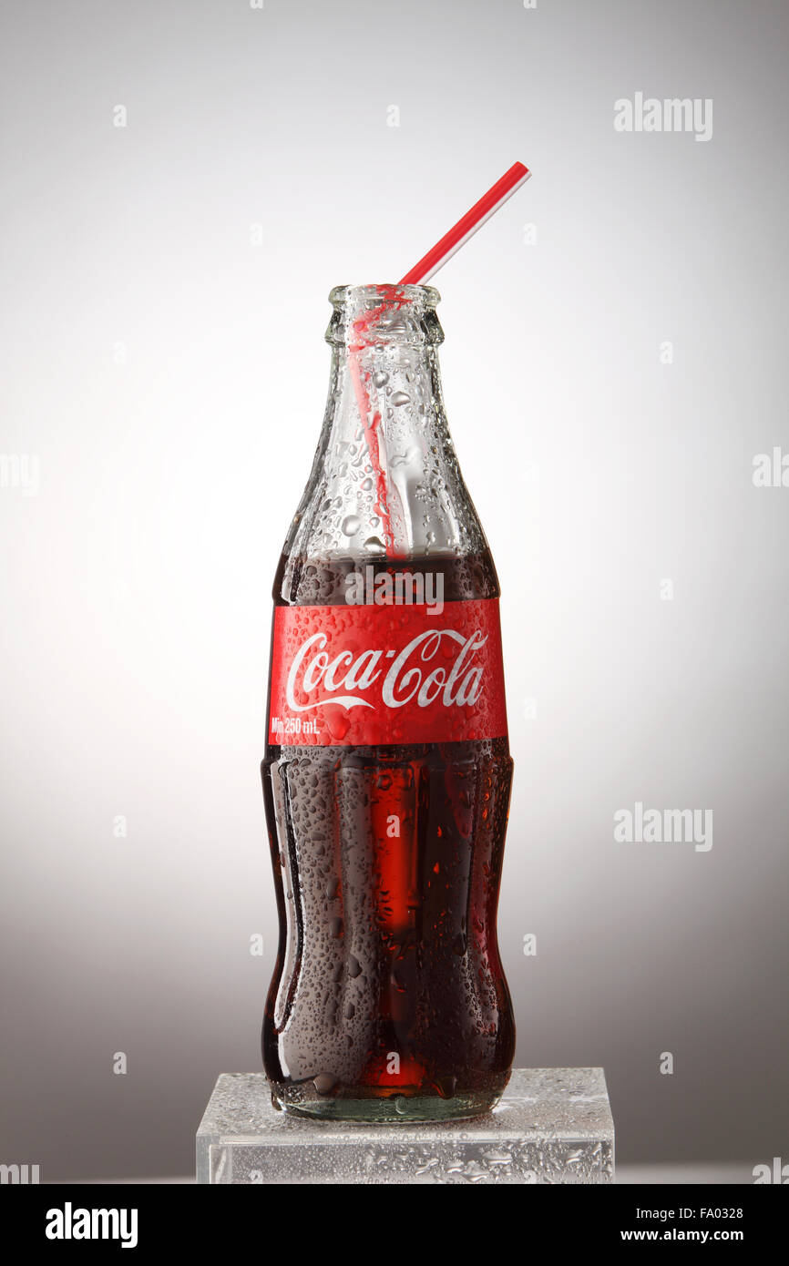 KUALA LUMPUR, MALAYSIA june 6TH, 2015. A bottle of Coca Cola soft