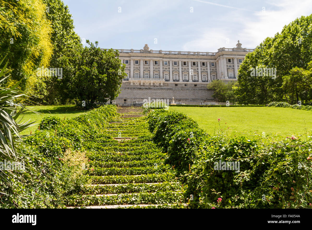 Royal Palace at Madrid Spain - architecture background Stock Photo - Alamy