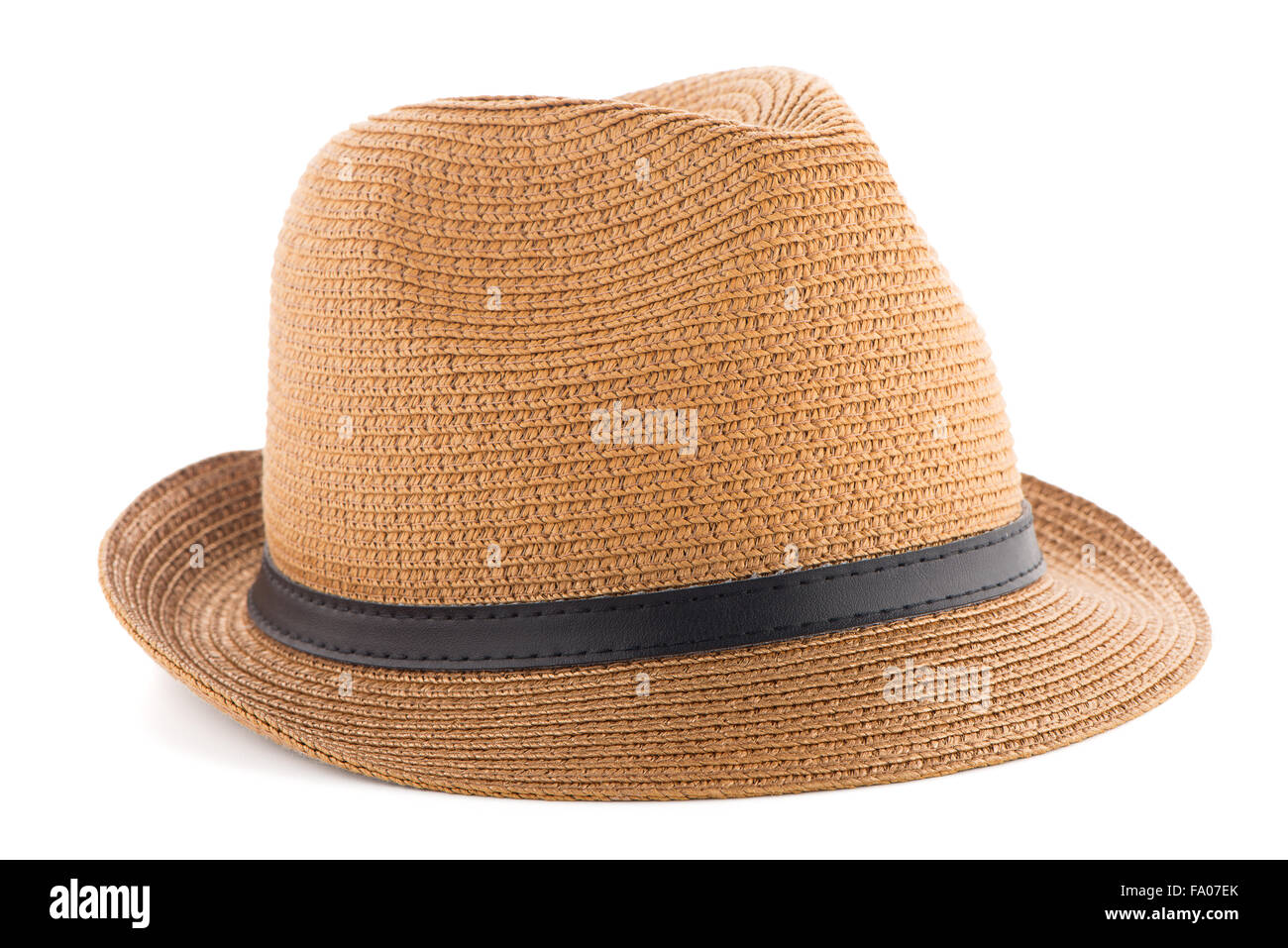Straw hat isolated on white background Stock Photo - Alamy