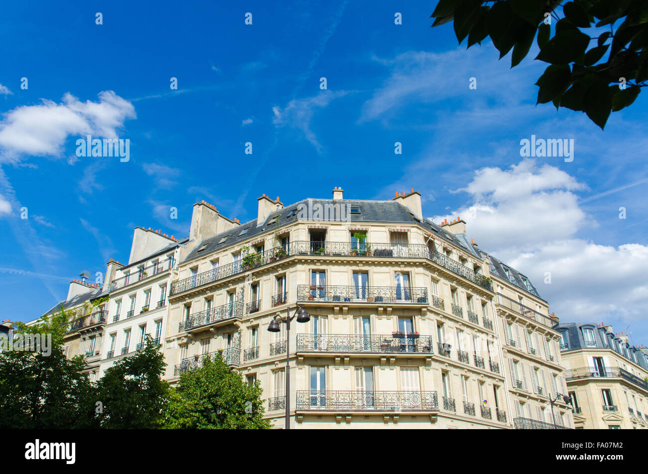 Typical generic houses in Paris France Stock Photo Alamy