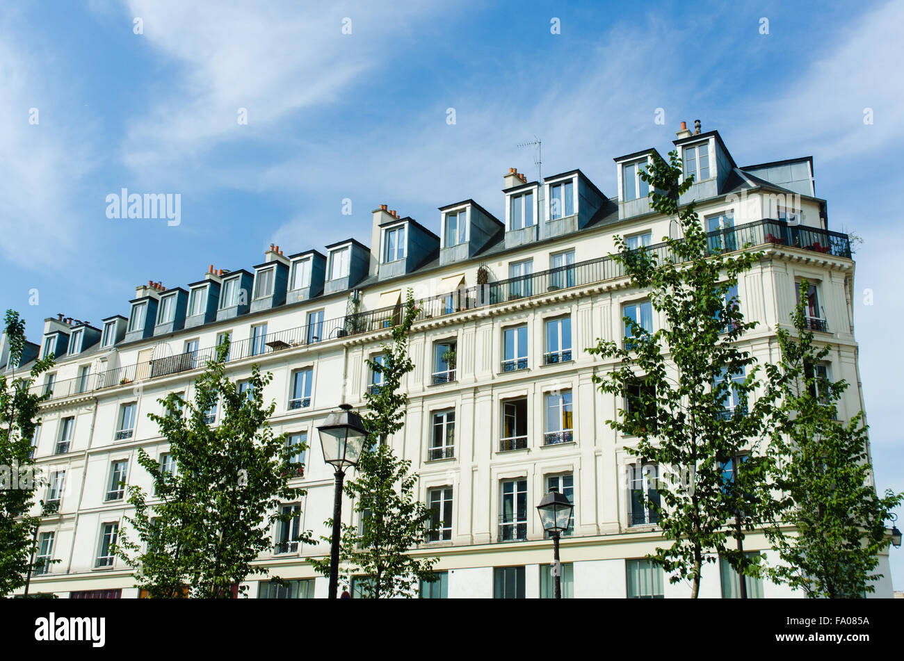 Typical generic houses in Paris France Stock Photo Alamy