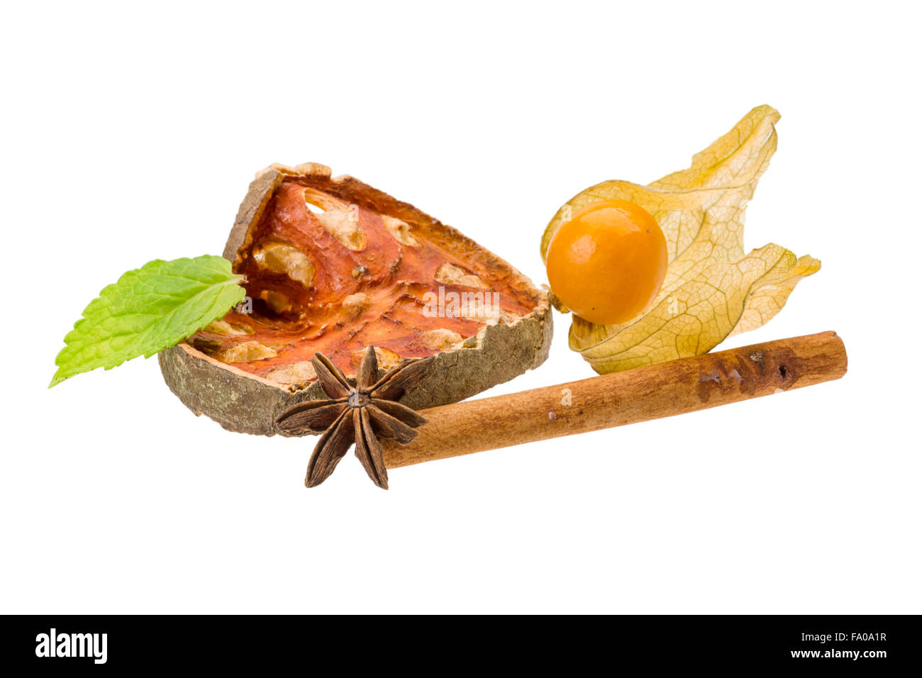 Bael with cinnamon and star anise Stock Photo Alamy