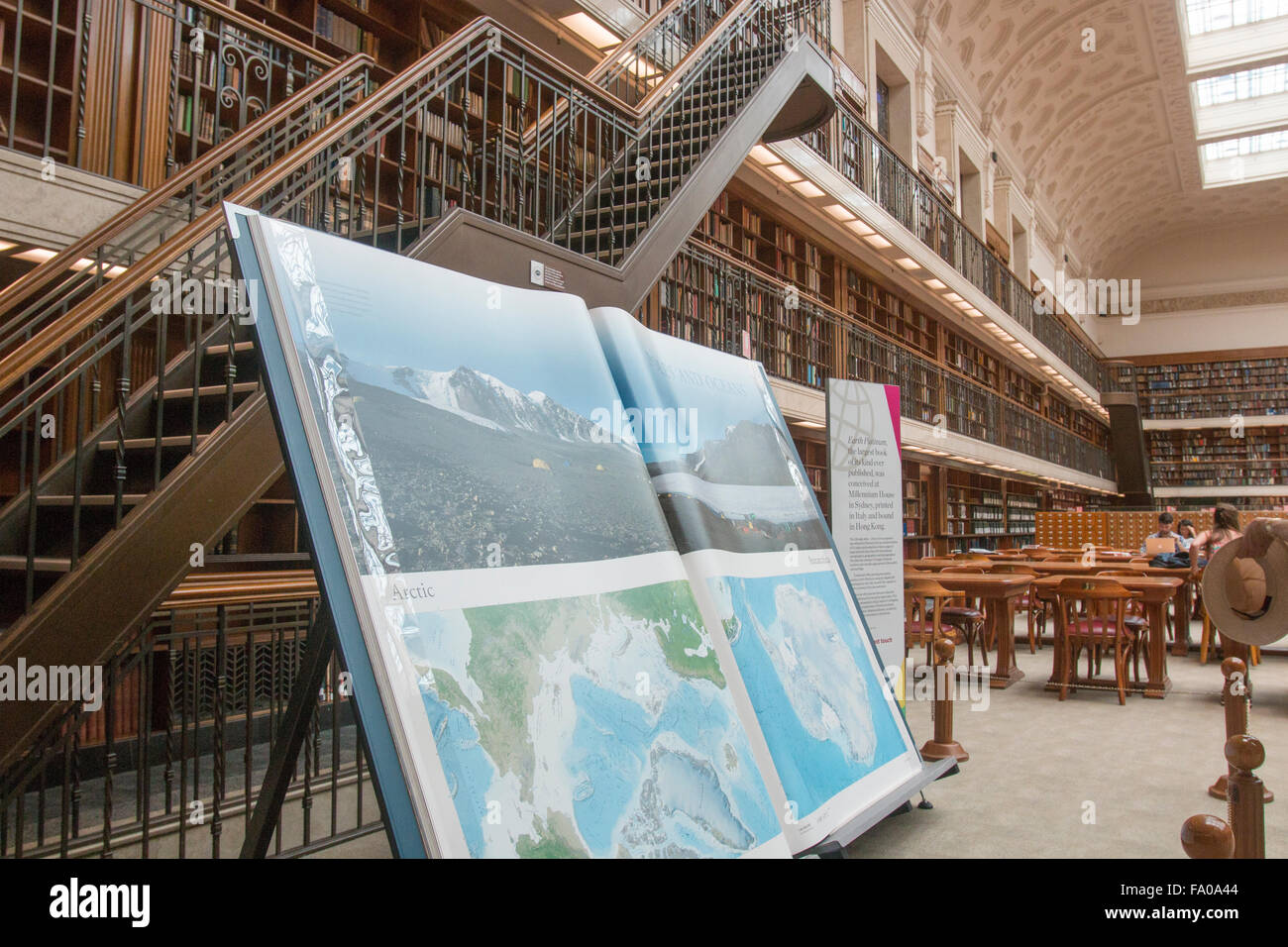 Earth Platinum Worlds largest atlas book at The State Library of New