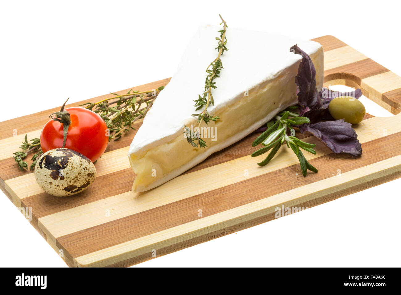 Wedge of Gourmet Brie Cheese Stock Photo Alamy