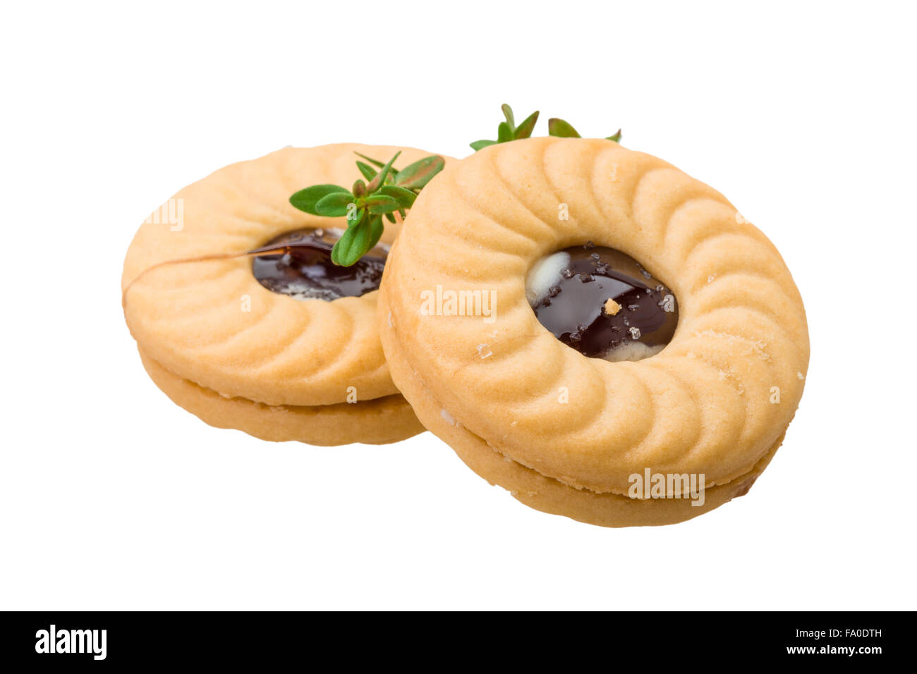 Dutch butter cookies isolated Stock Photo Alamy
