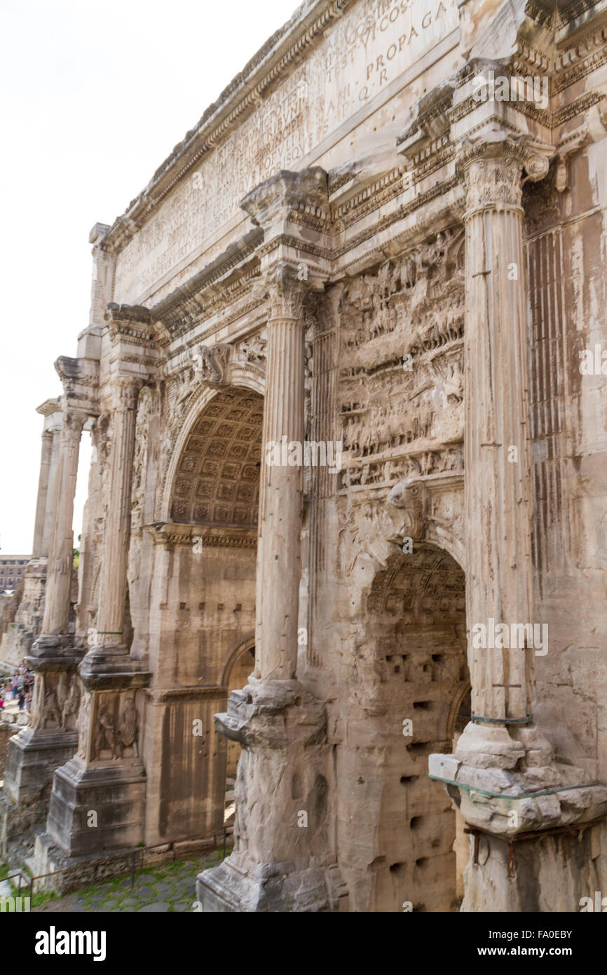 Building ruins and ancient columns in Rome, Italy Stock Photo - Alamy