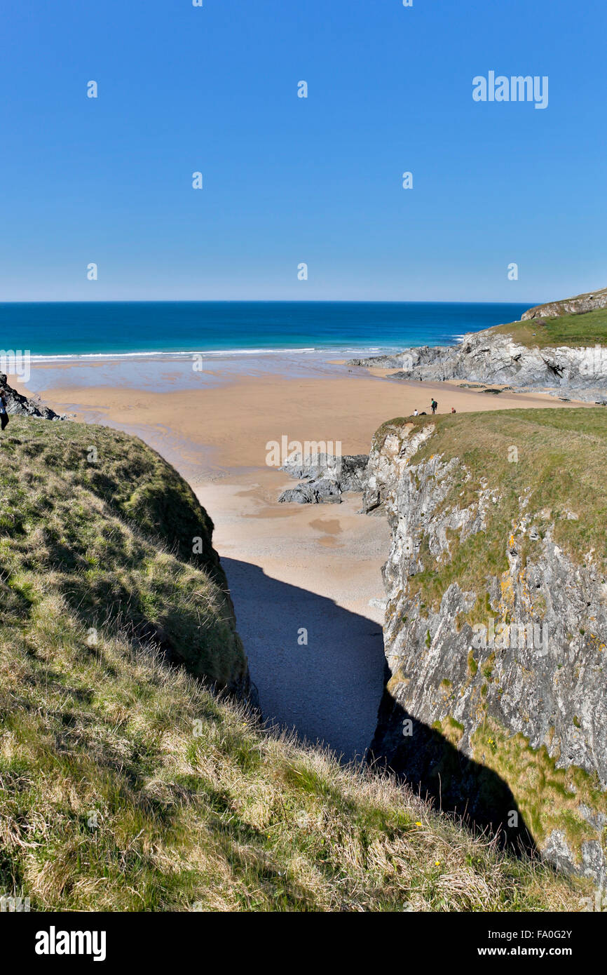 Polly Joke; Beach; Cornwall; UK Stock Photo