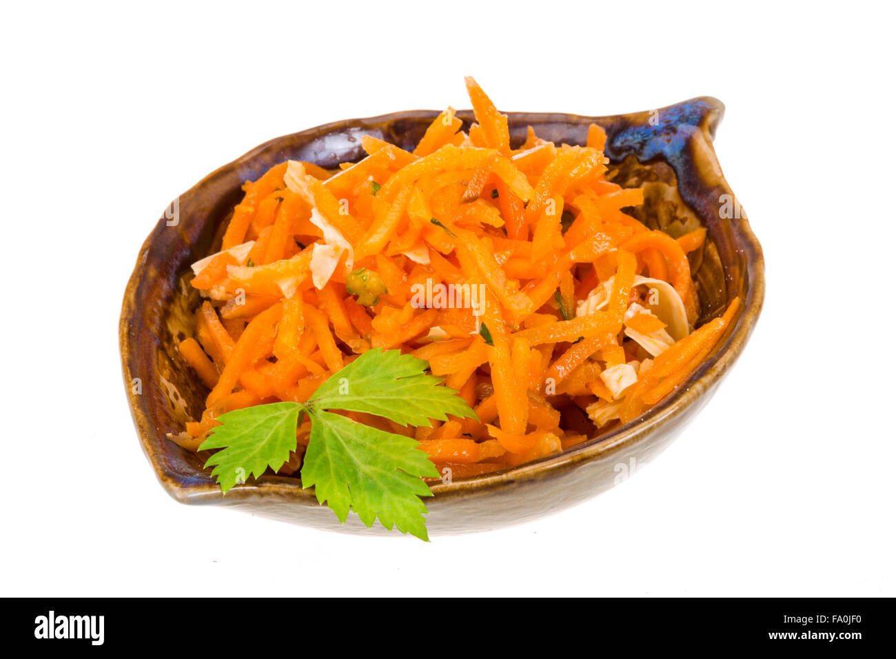 Korean carrot with parsley Stock Photo Alamy