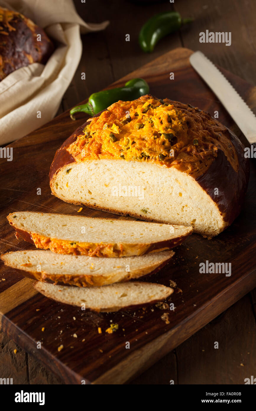 Homemade Jalapeno Cheddar Bread Ready to Eat Stock Photo Alamy