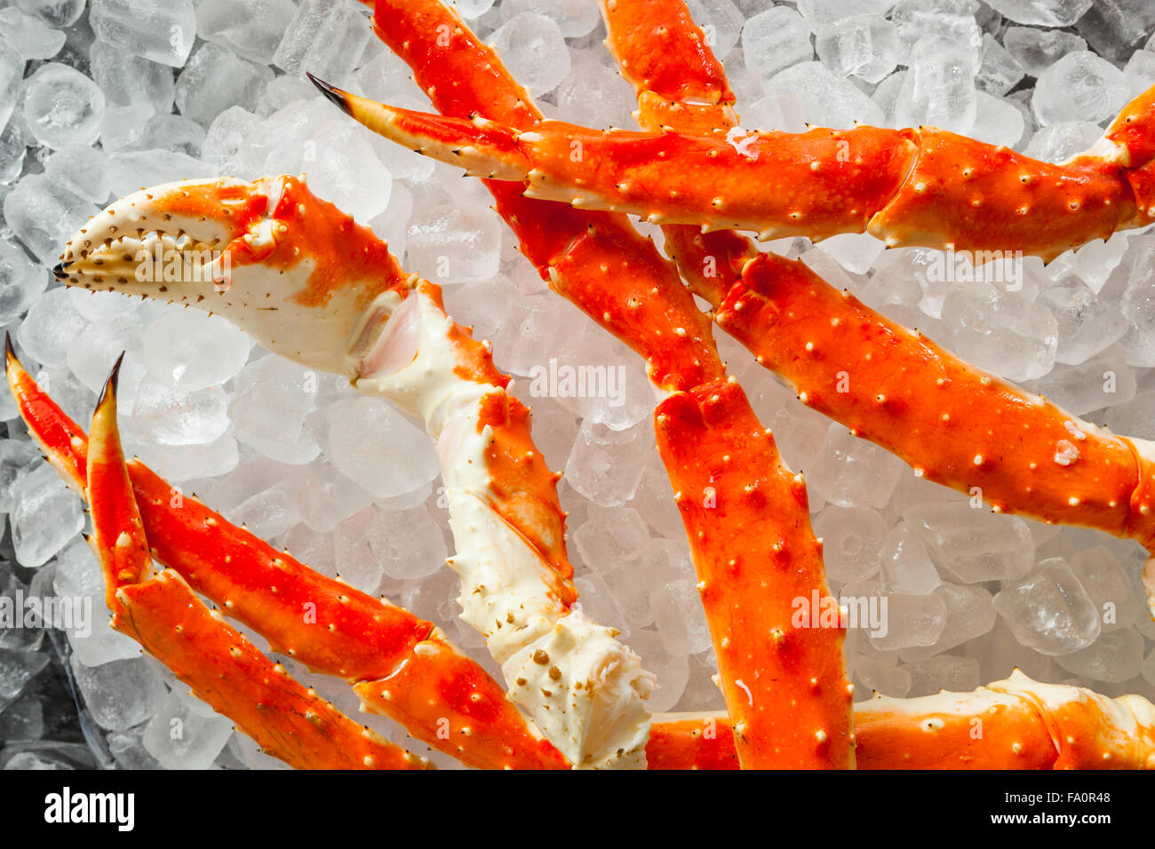 Cooked Organic Alaskan King Crab Legs with Butter Stock Photo Alamy