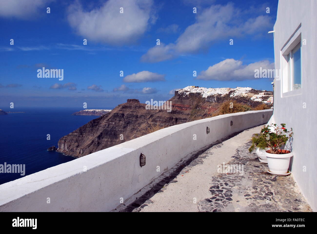 Firostefani, Santorini, Greece Stock Photo