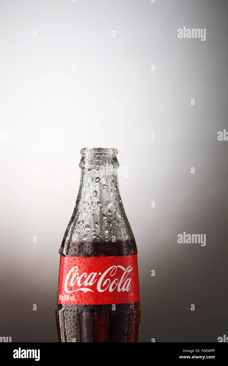 KUALA LUMPUR, MALAYSIA june 6TH, 2015. A bottle of Coca Cola soft
