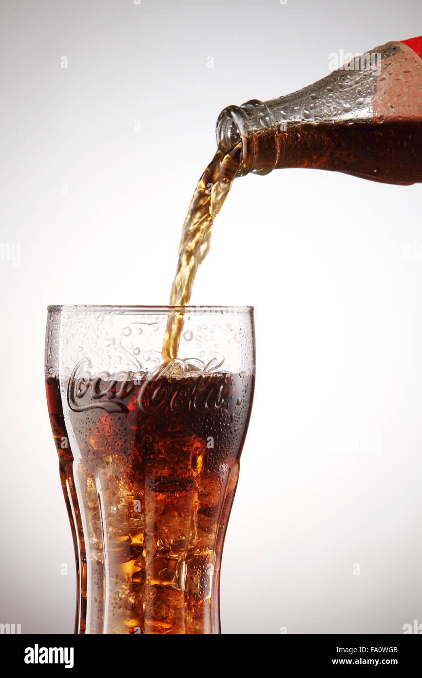 KUALA LUMPUR, MALAYSIA june 6TH, 2015. A bottle of Coca Cola soft