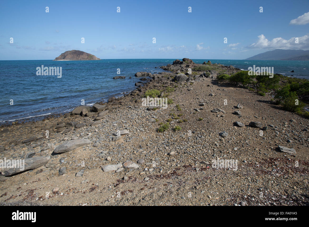 Great Barrier reef coast south of Cooktown Stock Photo