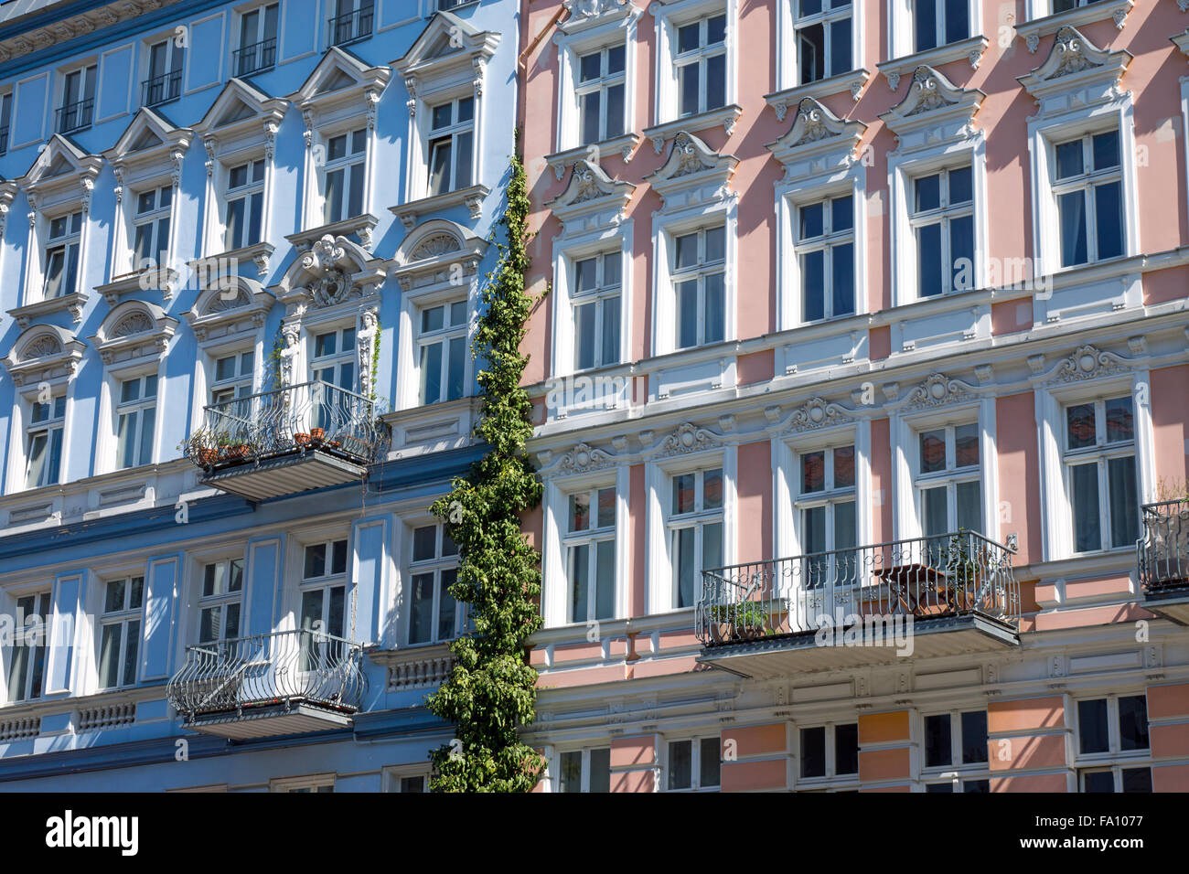 Historic Residential Houses In Berlin High Resolution Stock Photography