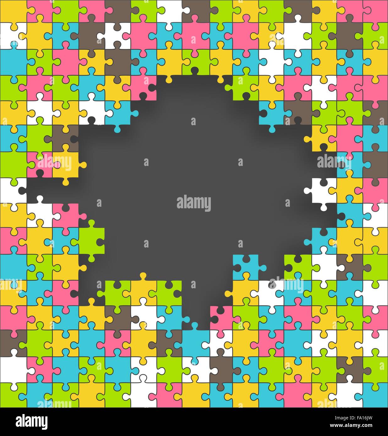 Bright Jigsaw Puzzle Background Stock Vector Image & Art Alamy