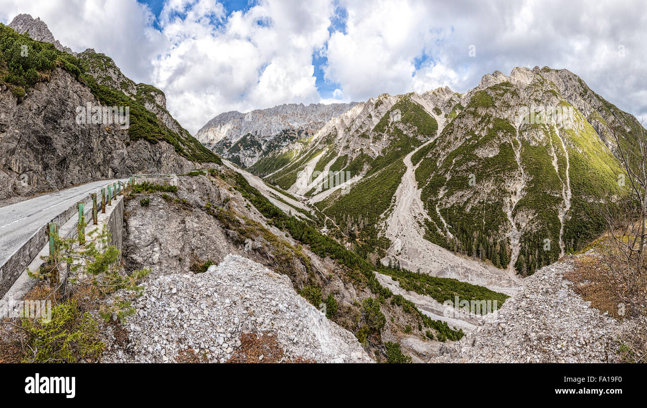 Mountain pass road Hahntennjoch, Tyrol, Austria Stock Photo - Alamy