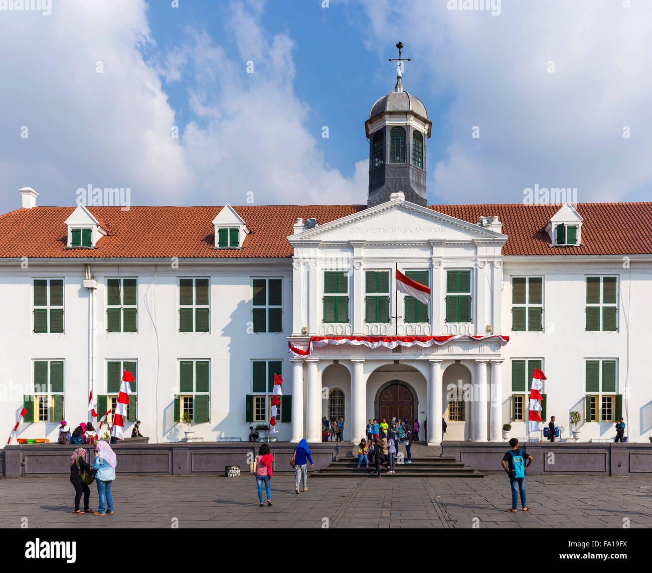 Stadhuis, former town hall of Batavia, Taman Fatahillah Square, Kota, historic centre of Jakarta, West Java, Java, Indonesia Stock Photo