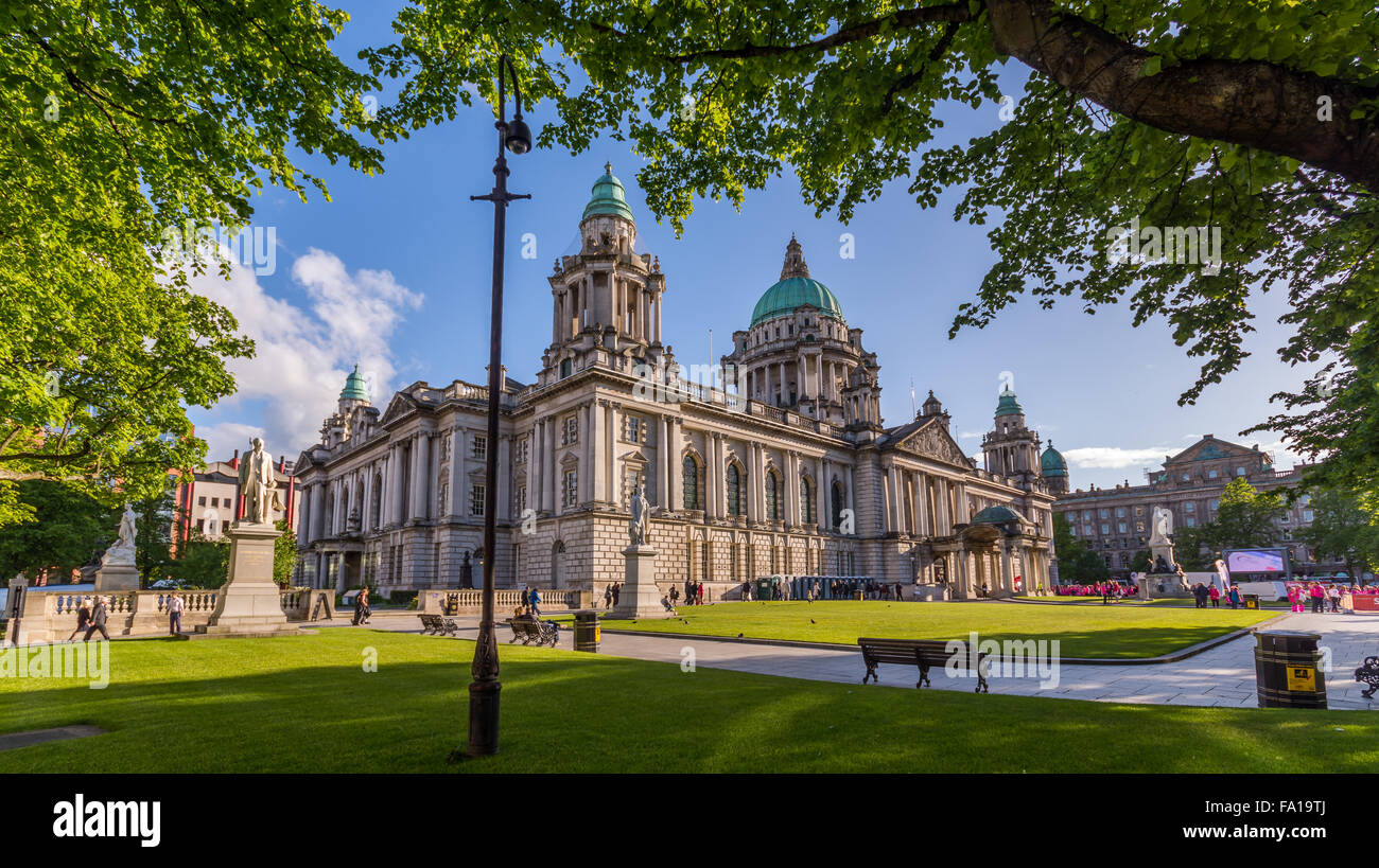 Belfast City Hall in N.Ireland Stock Photo