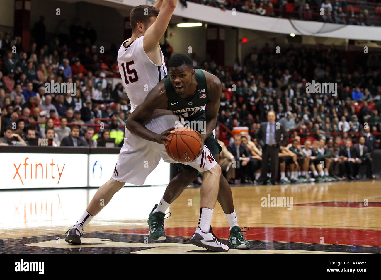 Matthews Arena. 19th Dec, 2015. MA, USA; Northeastern Huskies guard ...