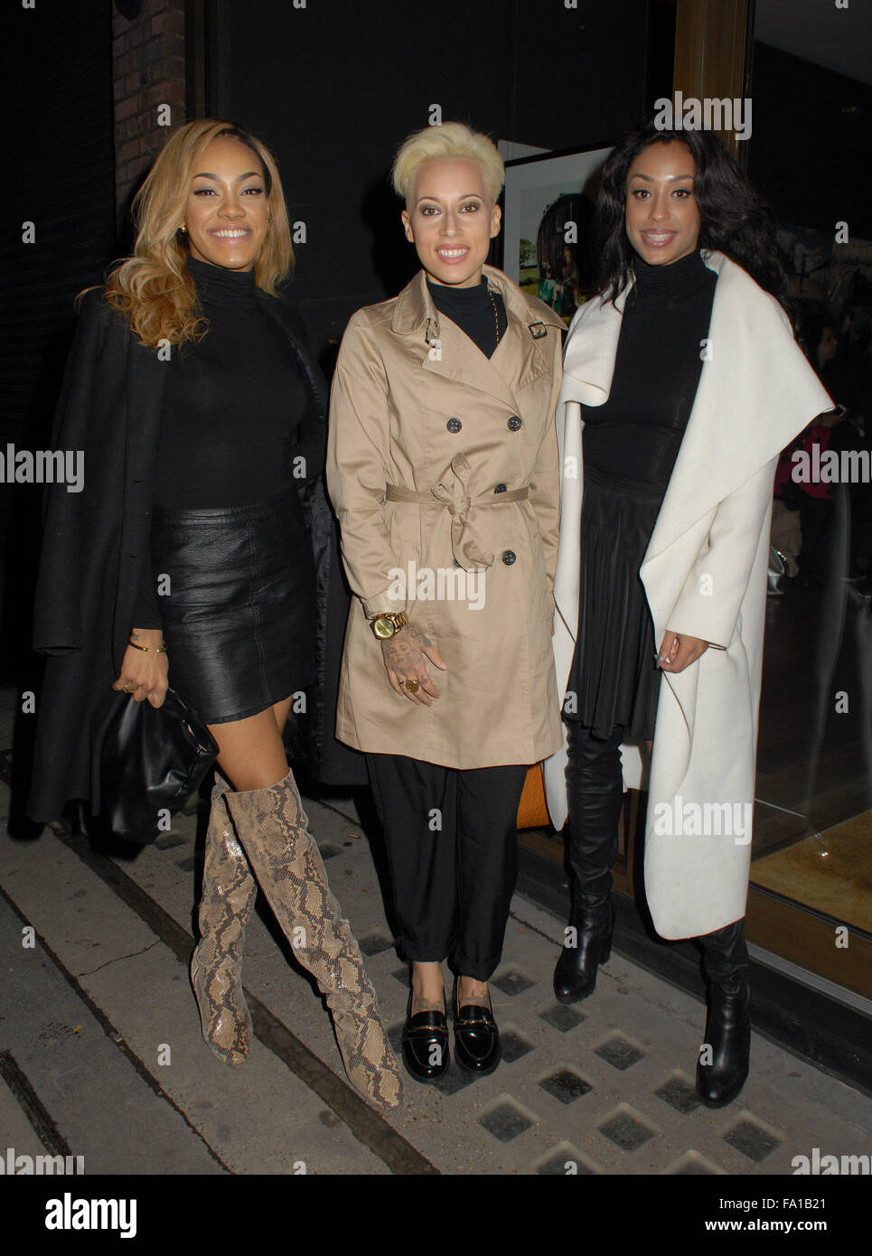 Sugababes Launch Party at Alon Zakaim  Featuring: Stooshe Where: London, United Kingdom When: 18 Nov 2015 Stock Photo