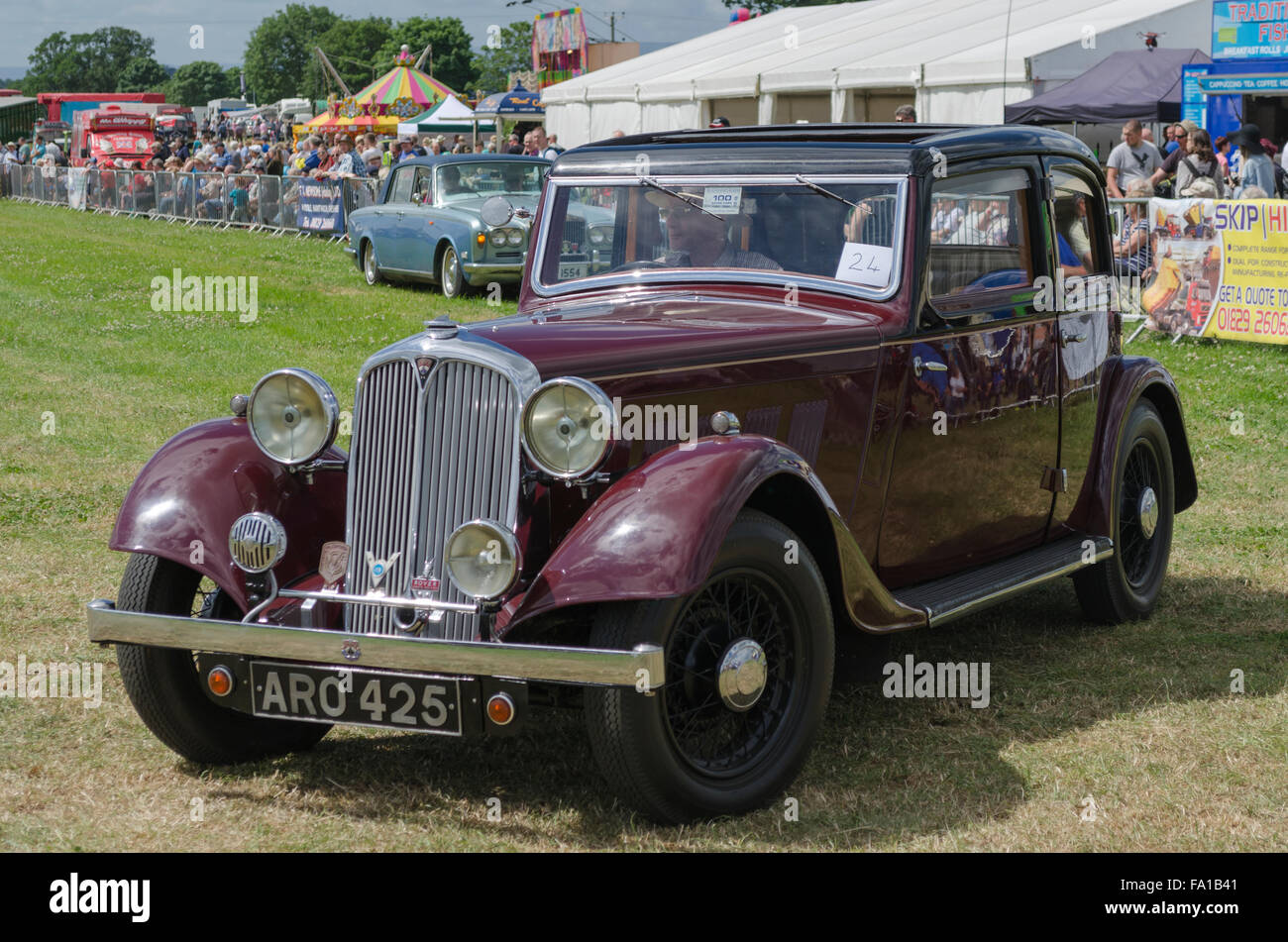 Rover 14-6  on parade at a classic car show Stock Photo