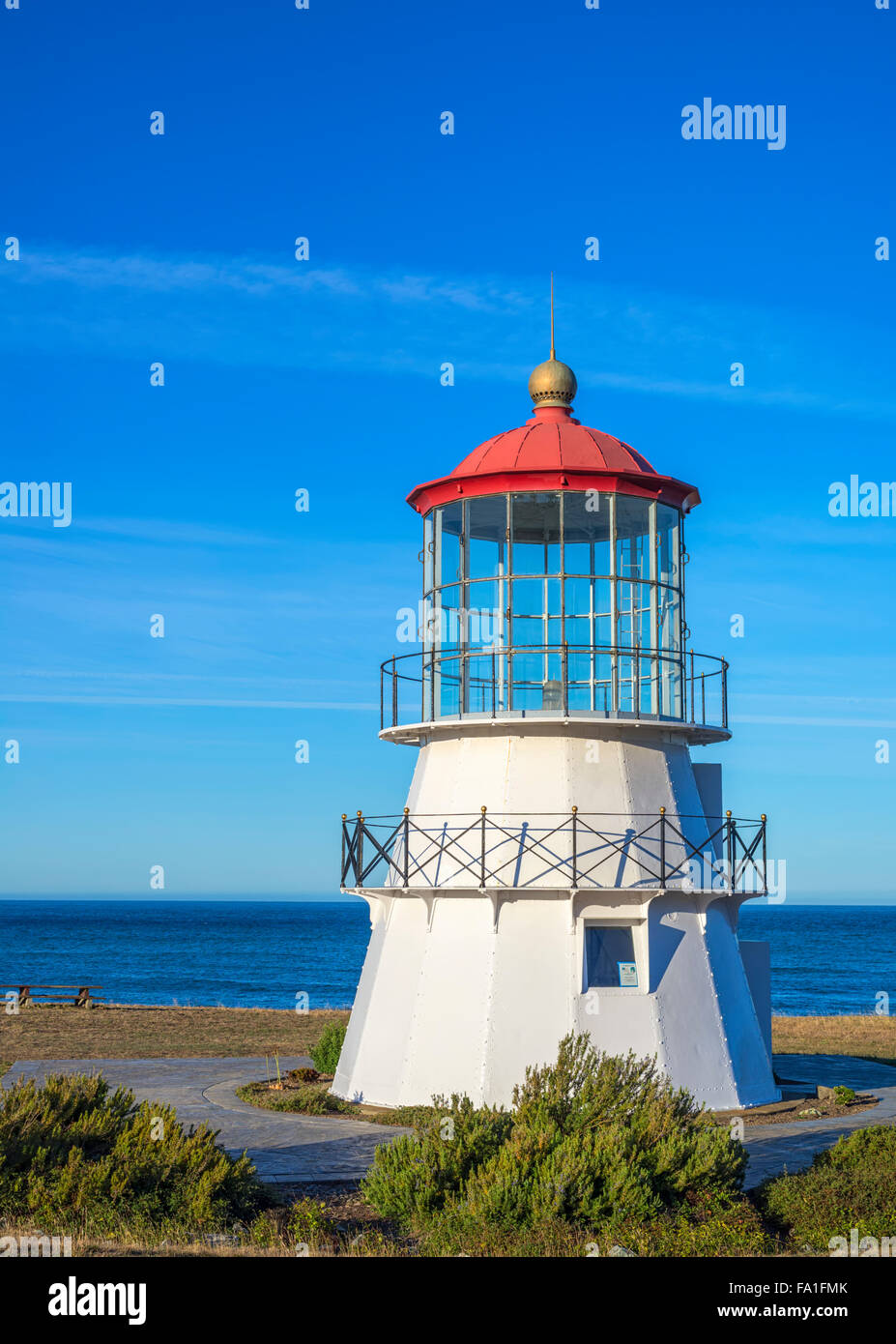 Cape Mendocino Lighthouse. Shelter Cove, California, USA. Stock Photo