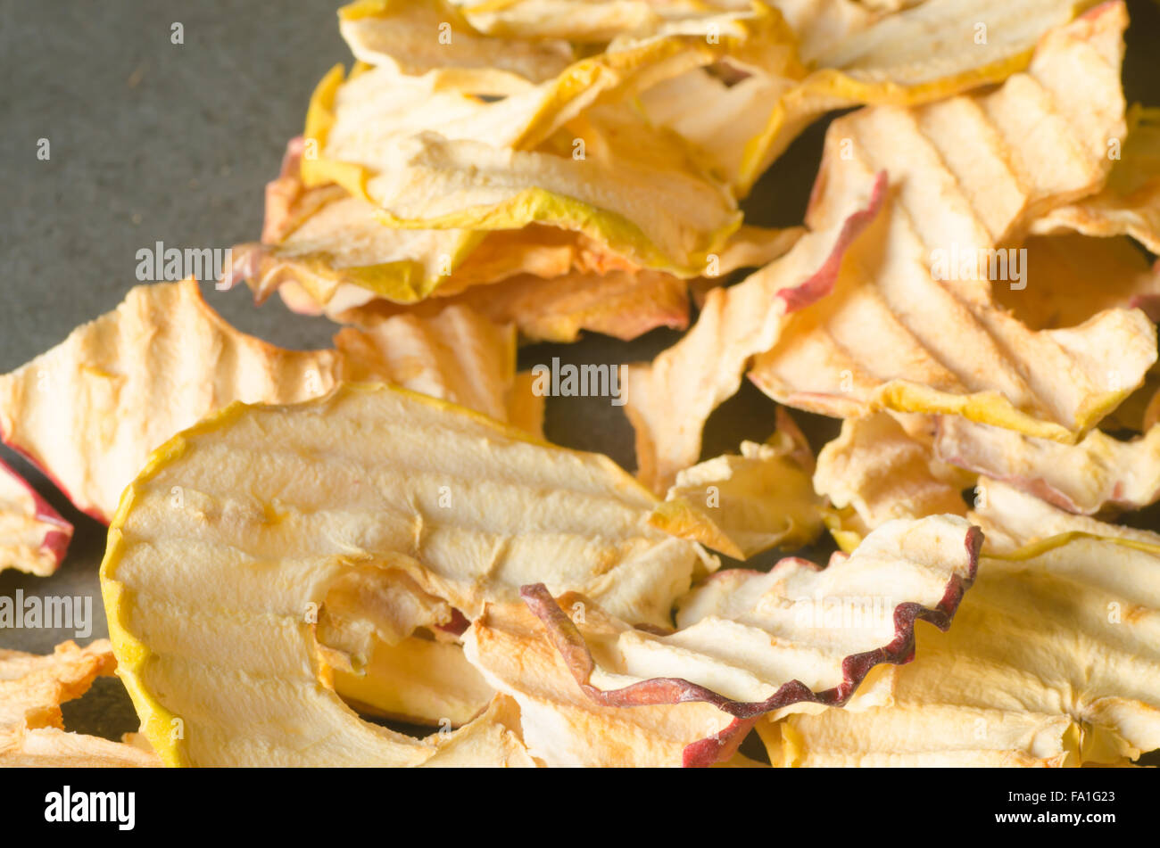 closeup to dried apple slices Stock Photo Alamy