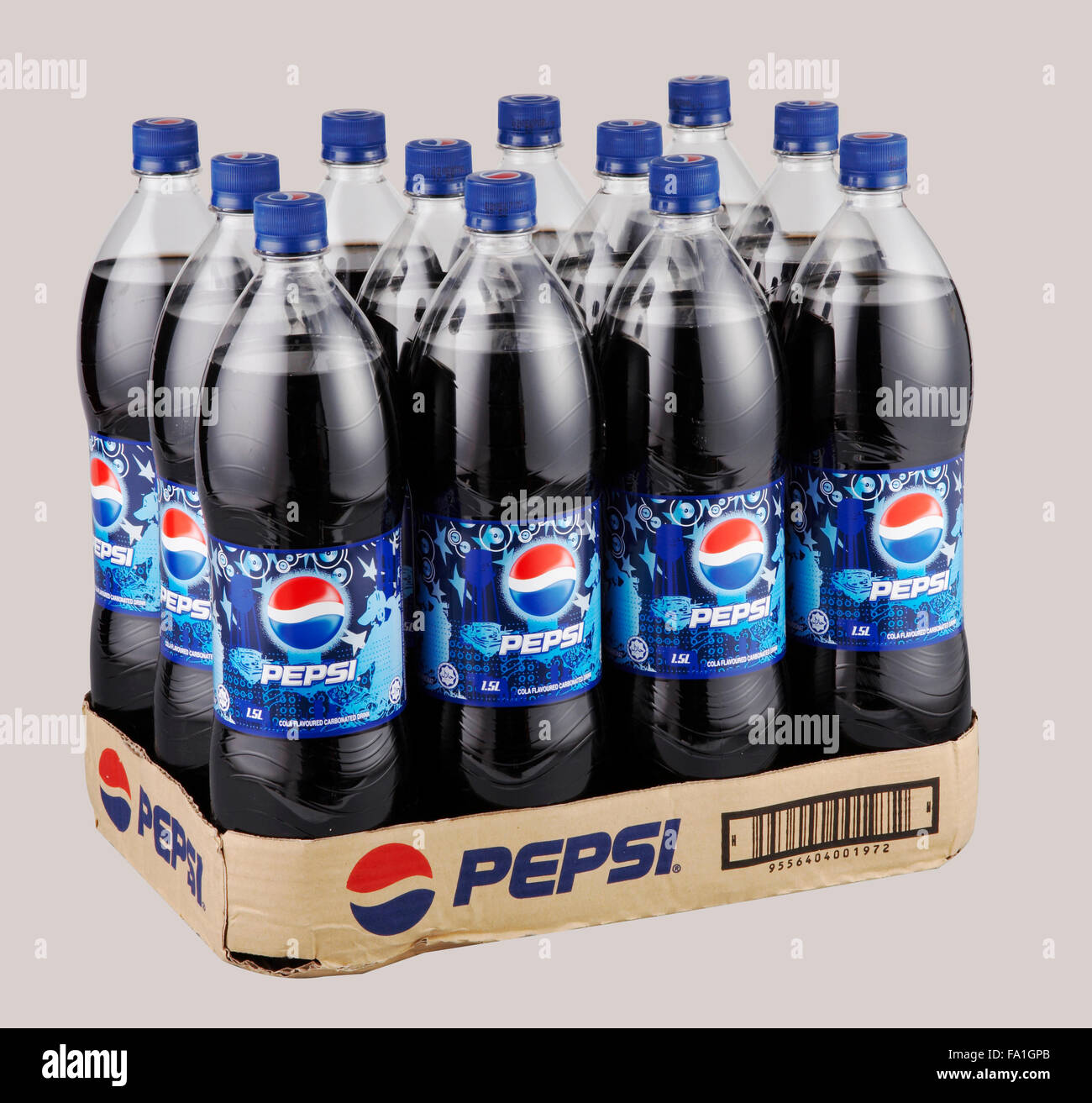 KUALA LUMPUR, MALAYSIA March 26th 2015. bottles of Pepsi drinks