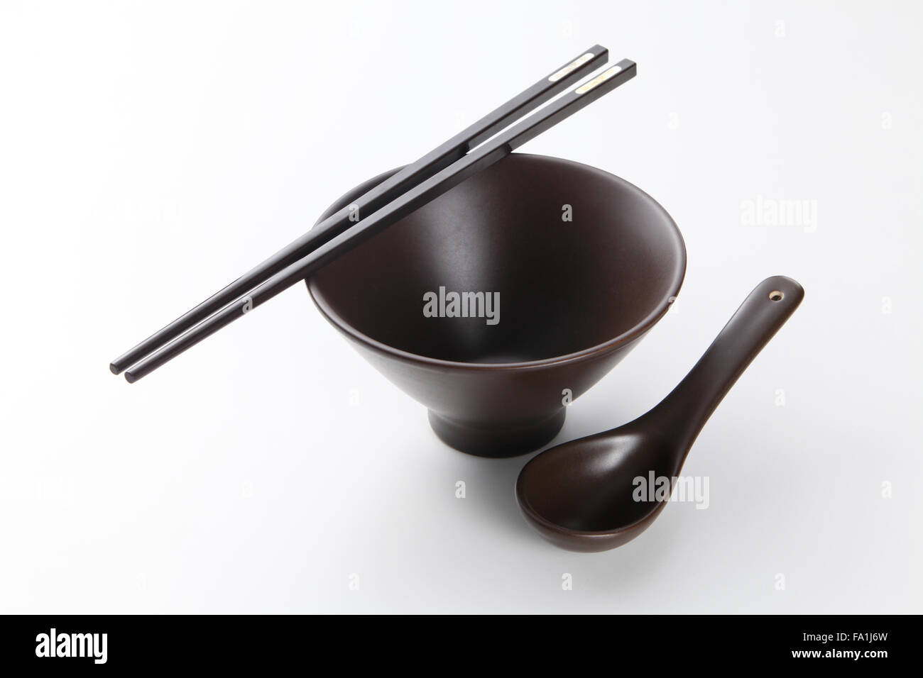 Chinese Eating Utensils on White Background Stock Photo Alamy