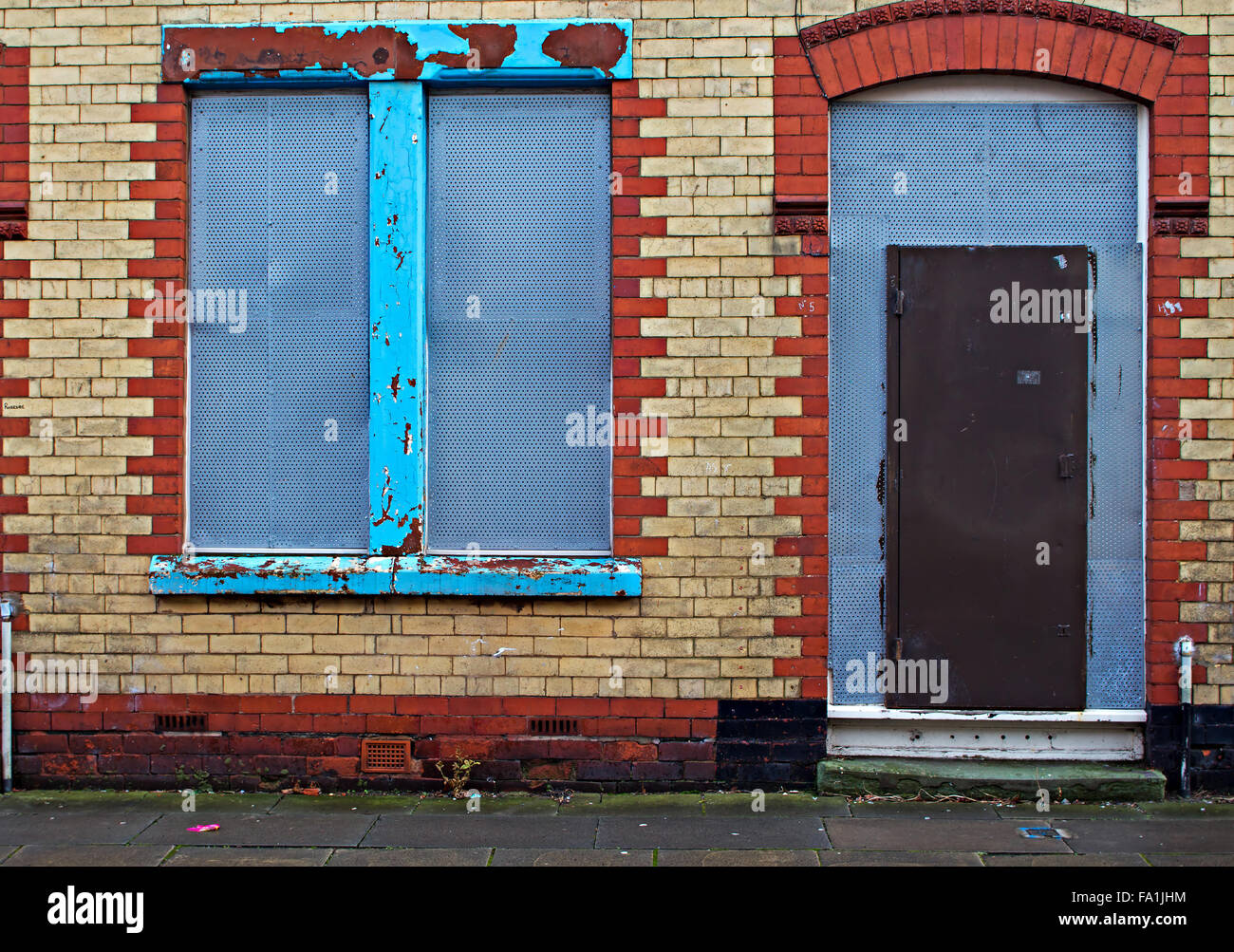Derelict terraced houses in Wavertree Liverpool being offered for sale