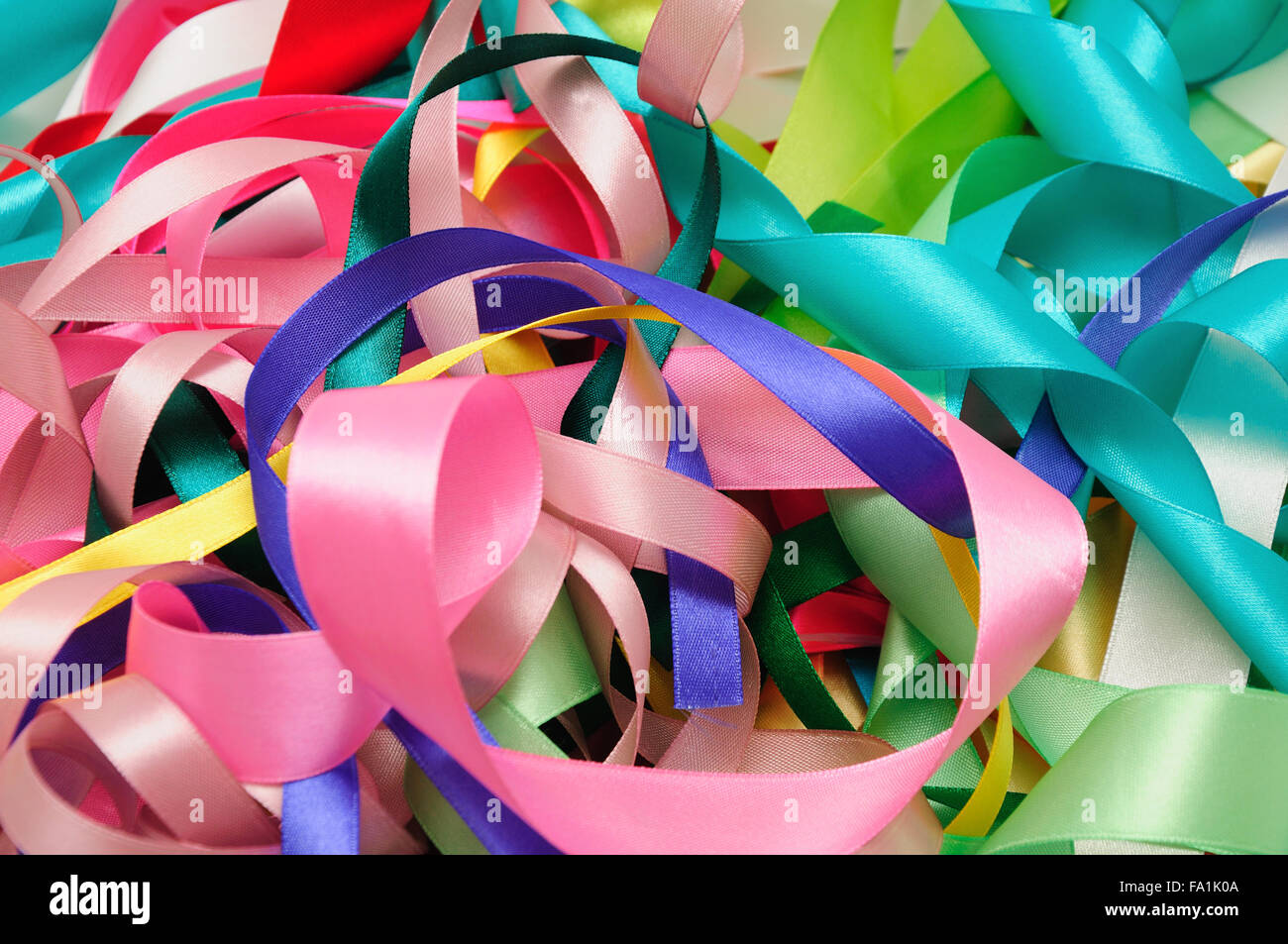 Messy Ribbon Colorfull Spiral manner hi-res stock photography and images - Alamy