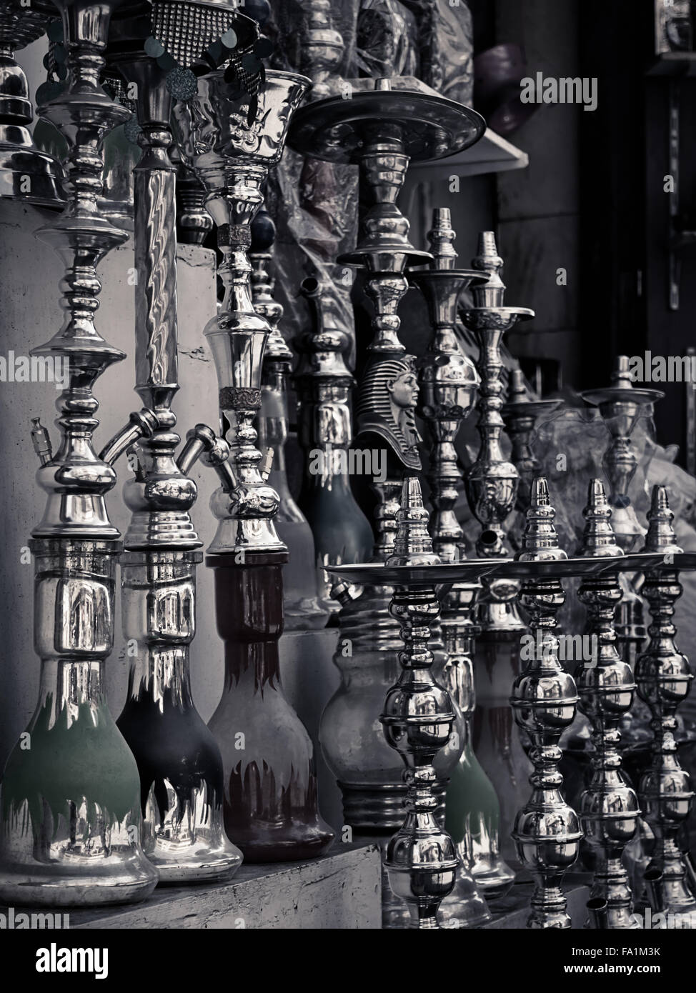 A shop selling Hooka (Waterpipes) at Old Cairo, Egypt Stock Photo Alamy