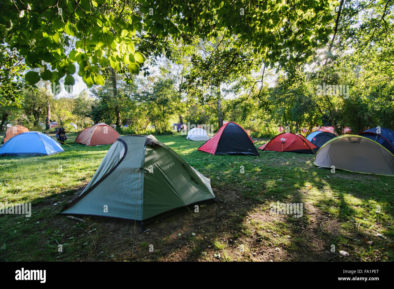 Tents camping ground during festival hi-res stock photography and images -  Alamy