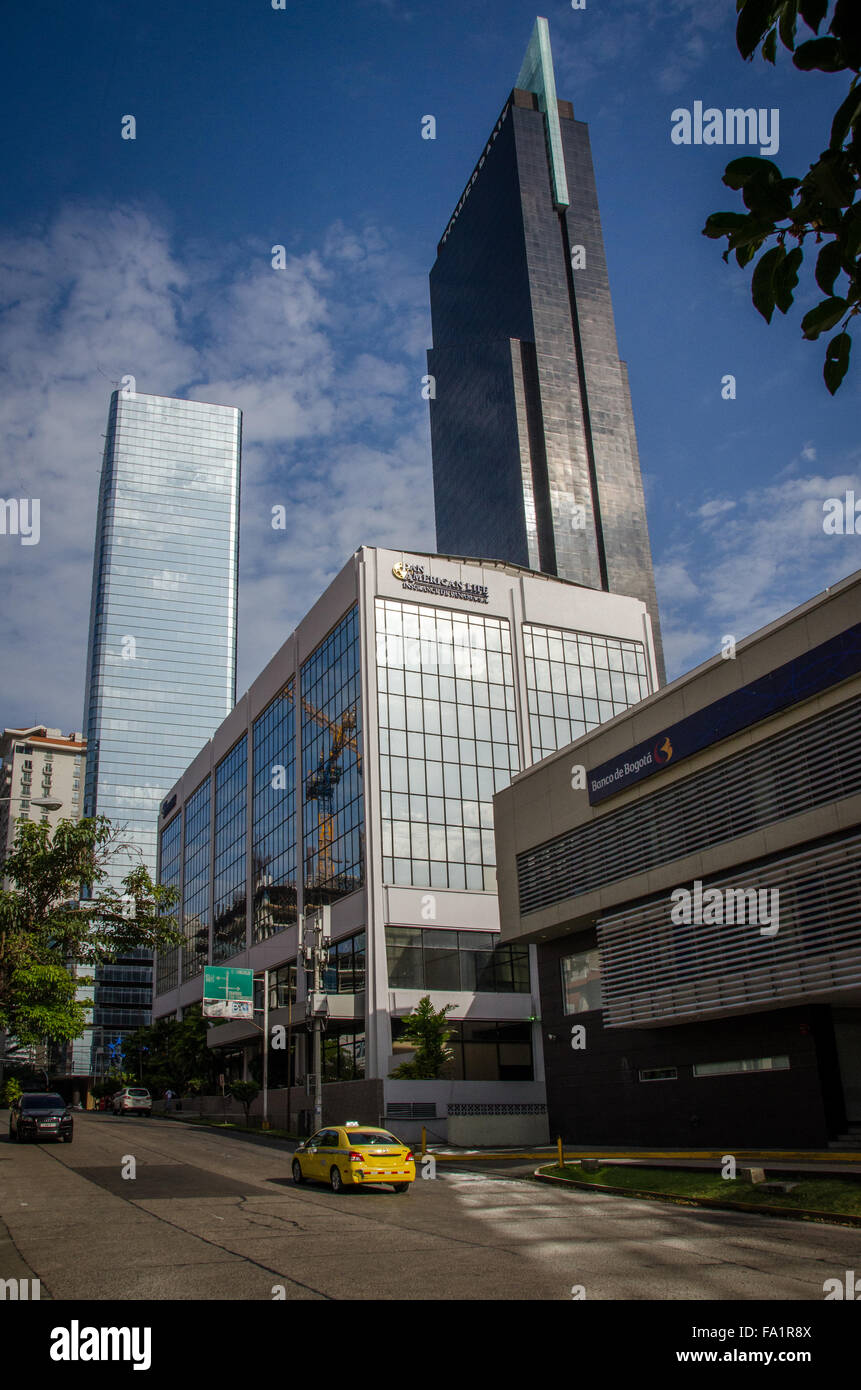 Central Business District Skyline, Panama City, Central America Stock Photo