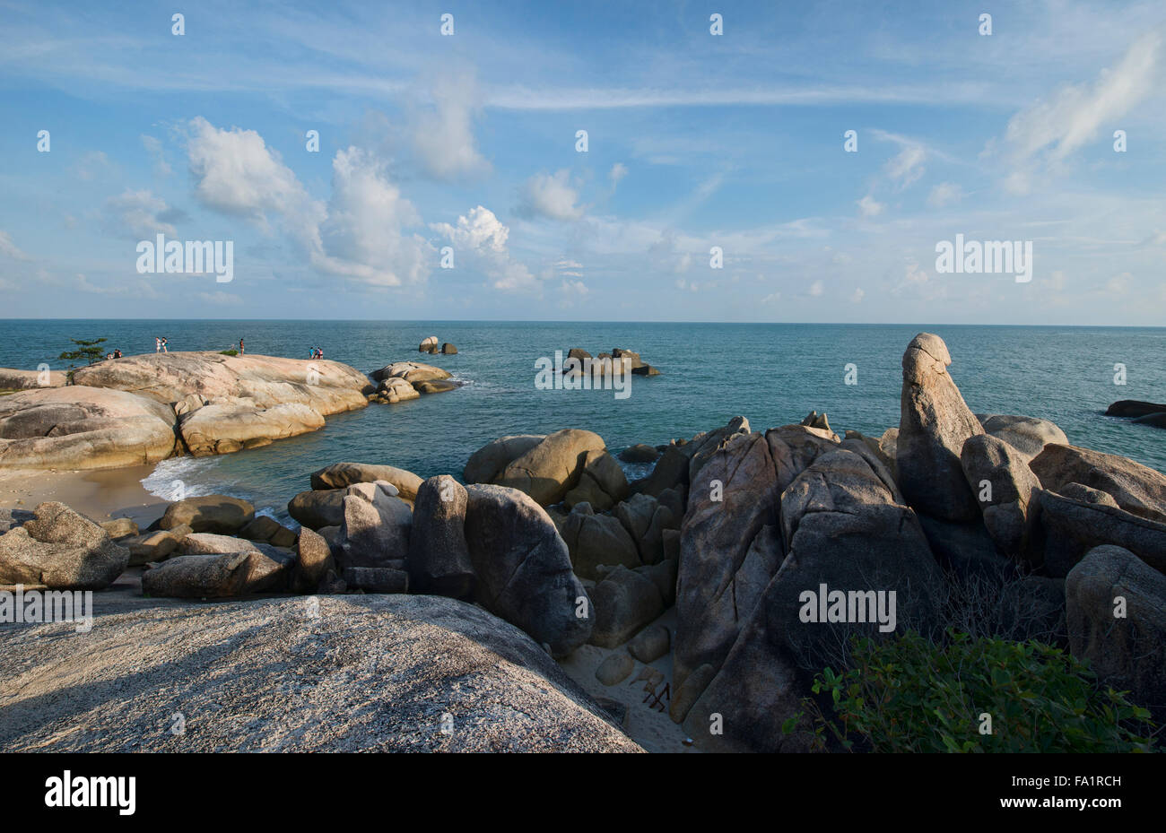 Hin Ta Hin Yai Grandfather and Grandmother rocks, Koh Samui island, Thailand Stock Photo