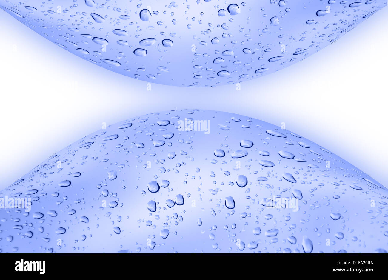abstract  blue   background   with drop water Stock Photo