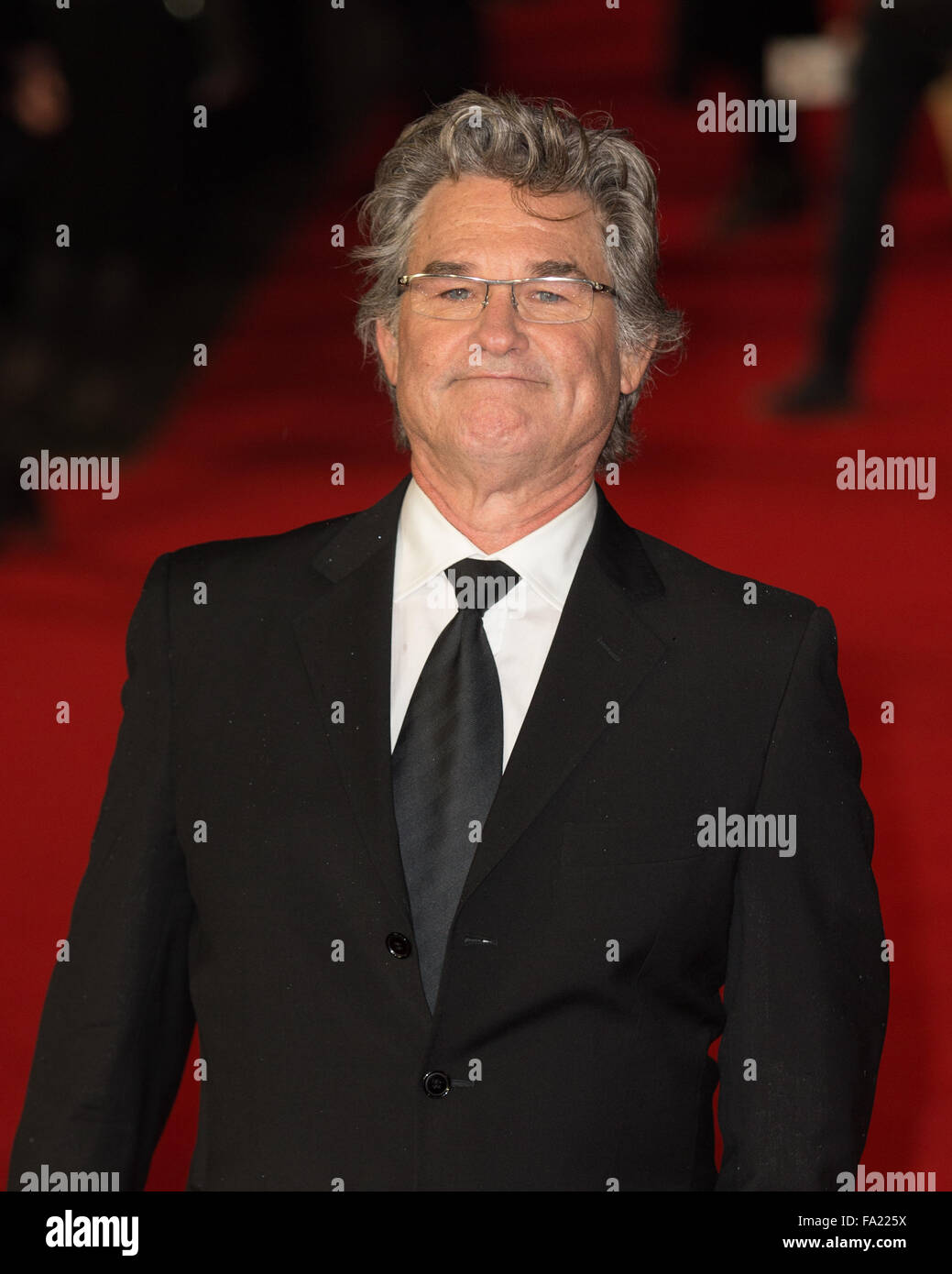 Kurt Russell attends the European Premiere Of ‘The Hateful Eight’ held at the Odeon Leicester Square Stock Photo