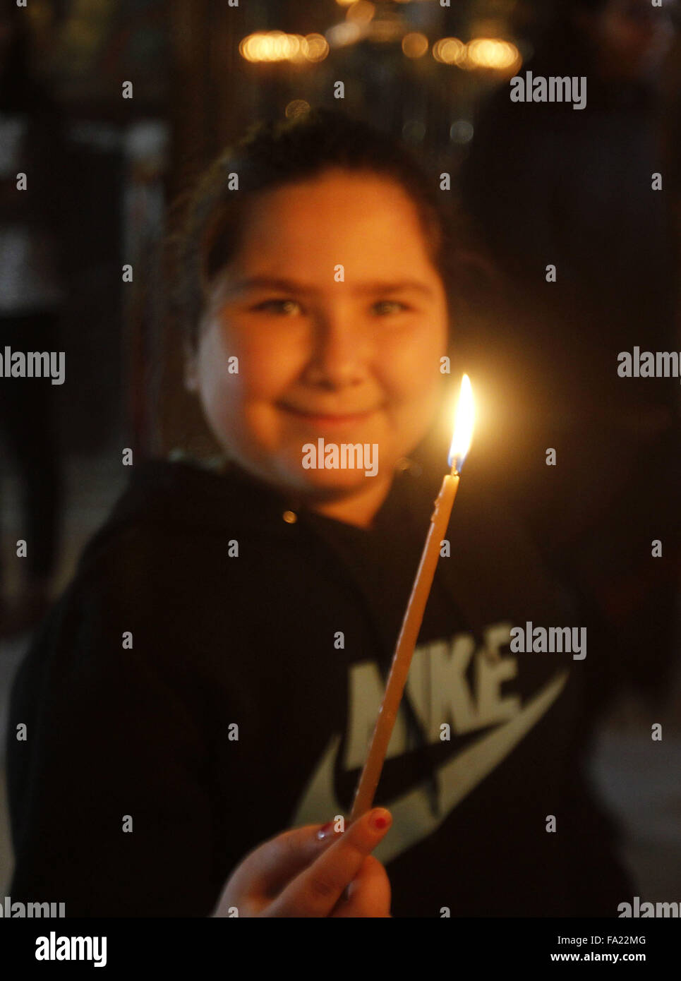 Bethlehem, West Bank, Palestinian Territory. 20th Dec, 2015. A