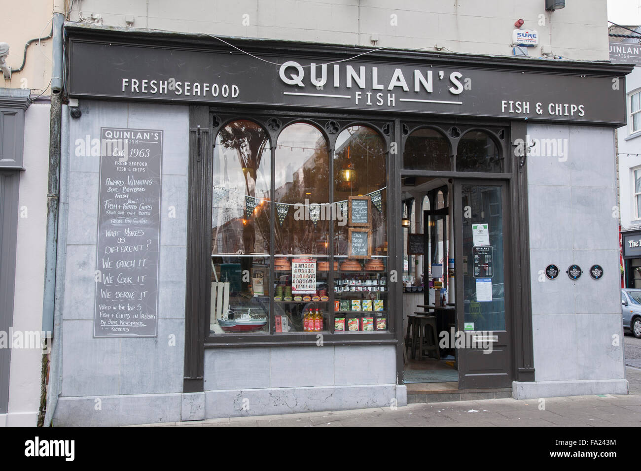 Quinlan's Fish and Chip, Tralee, County Kerry, Ireland Stock Photo - Alamy