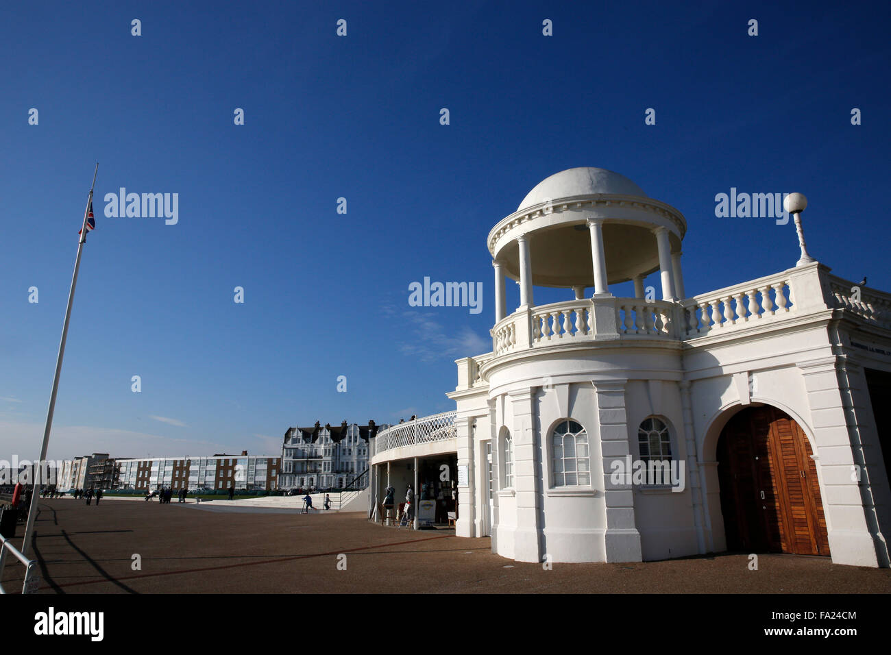 A general view of De La Warr pavilion Bexhill on Sea East Sussex in England October 2015 Stock Photo